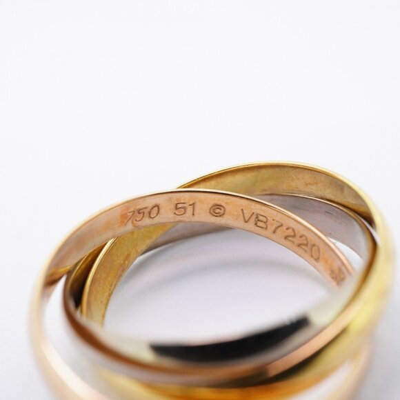 CARTIER Authentic 18k Gold Trinity Ring #51 - Picture 5 of 9